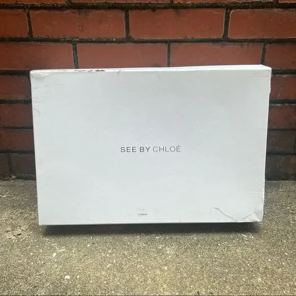 See by Chloe Black Chunky Lug Sole Rubber Rain Boots Sz 39 - Picture 9 of 9